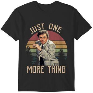 Columbo Just One More Thing Circle T Shirt Funny TV Detective Graphic Tee 117